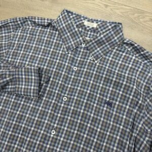 Onward Reserve Tailored Fit Nylon Spandex Multicolor Button Down Sz L Multicolor